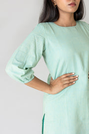 Aqua green cotton Co-ords