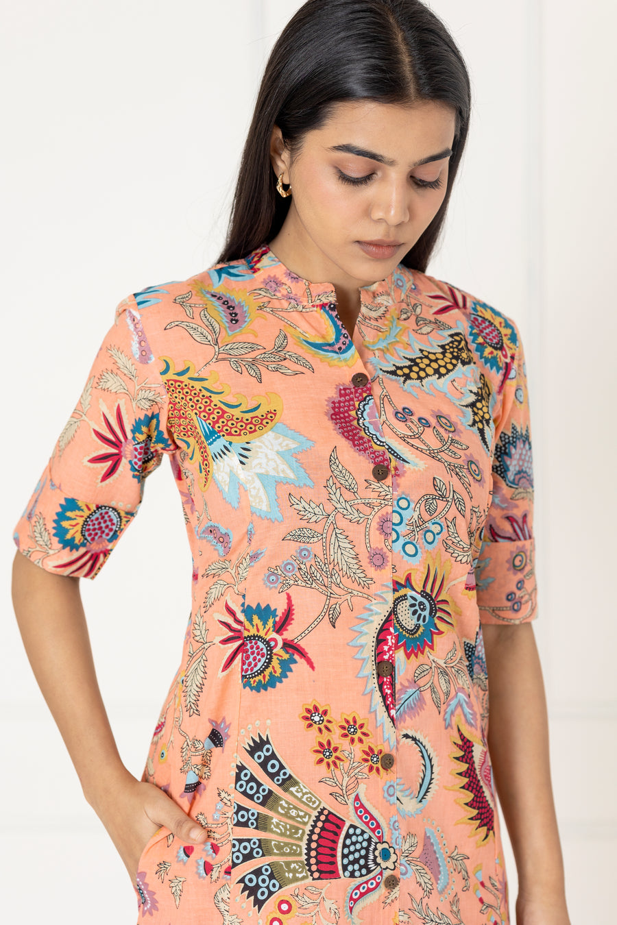 Peach Floral Co-ords