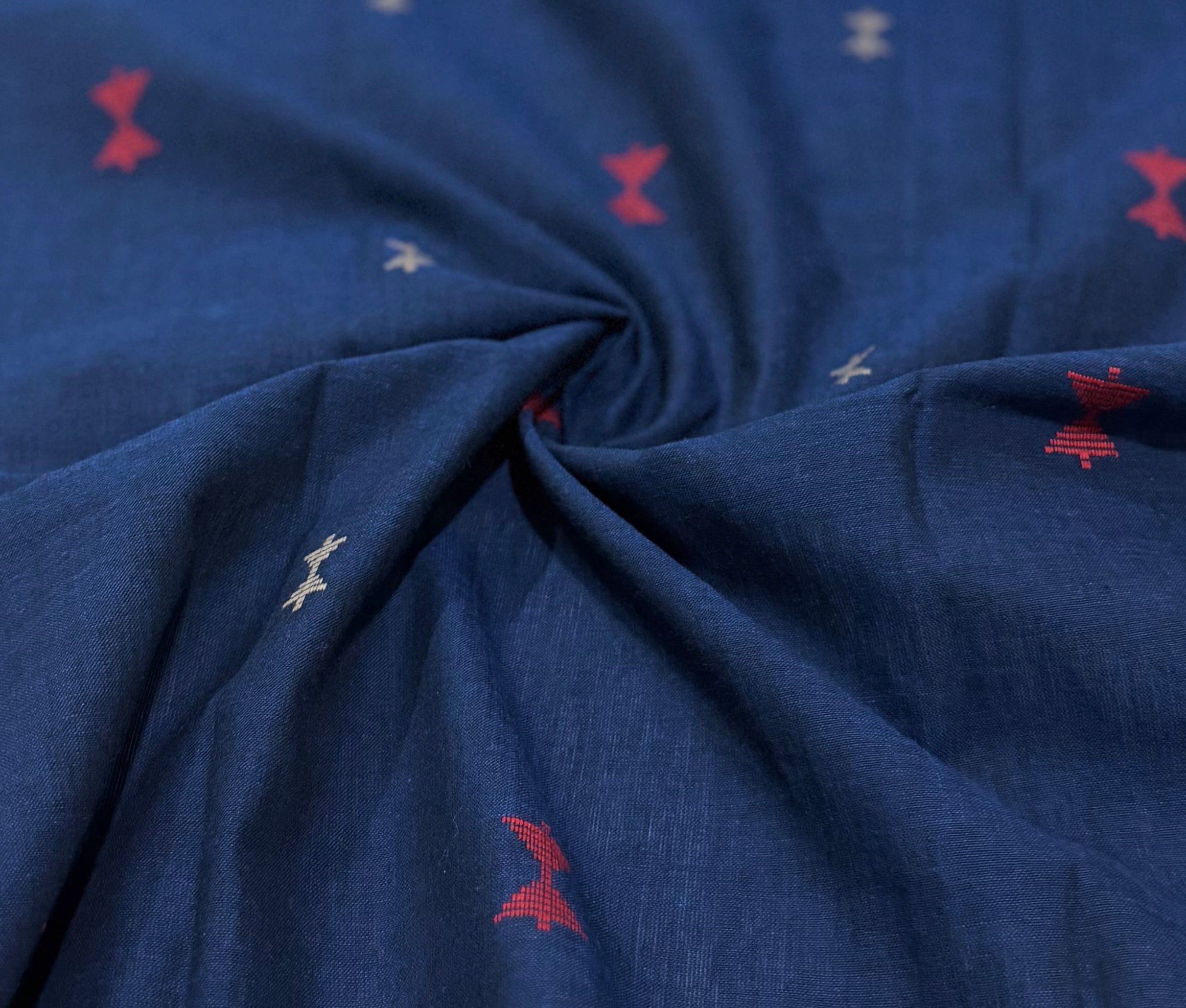Dark Blue Top With Kota dupatta