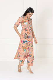 Peach Floral Co-ords