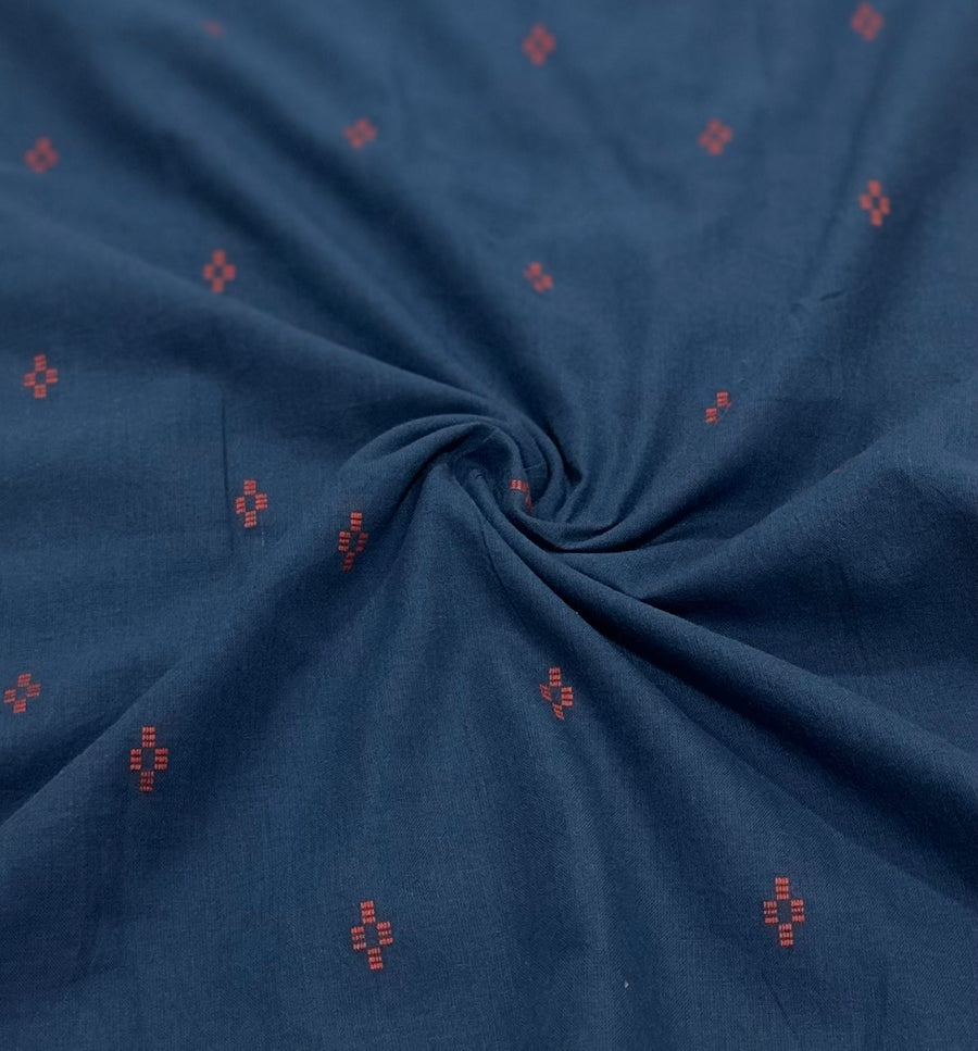 Blue Handloom Cotton 3 Piece Set