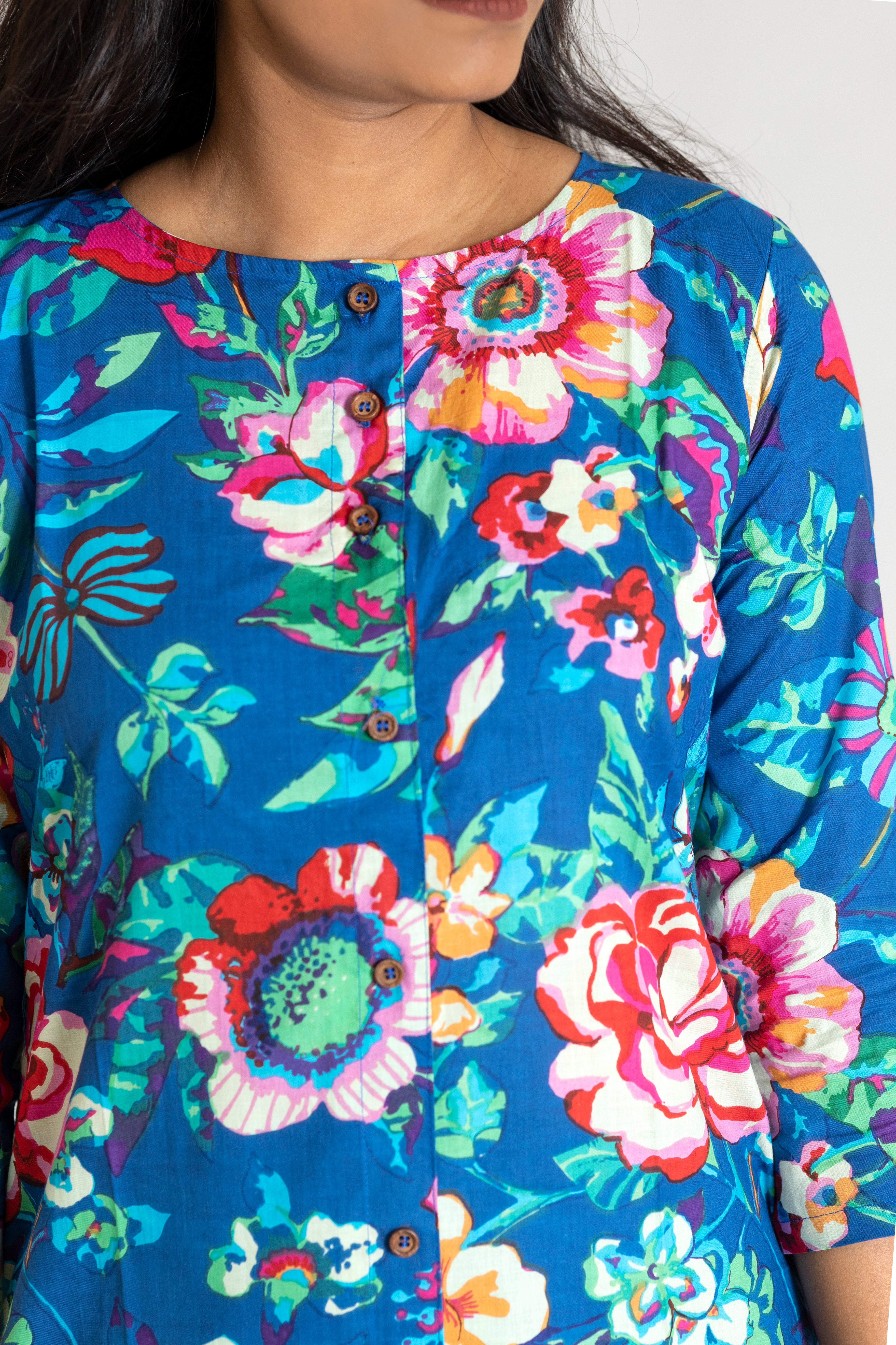 Blue orchid co-ords
