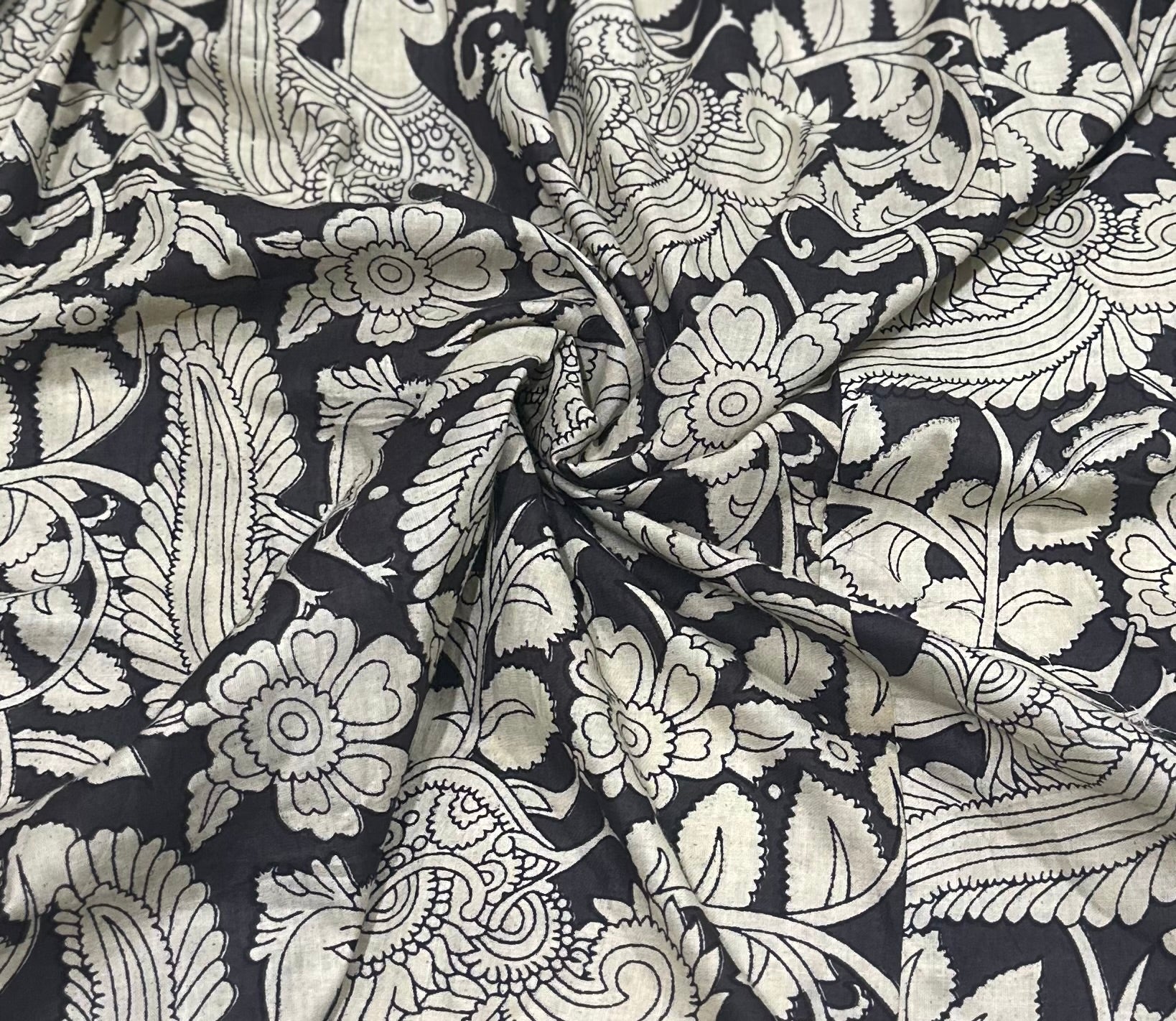 Black Kalamkari Anarkali