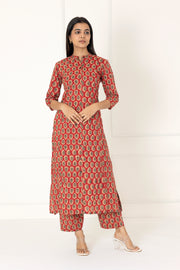Red Floral Co-Ords