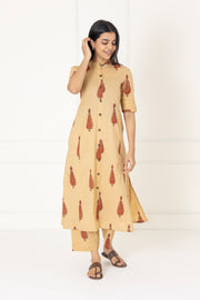 Beige Cotton Co-Ords