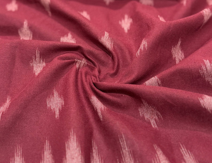 Maroon Ikkat Kurta