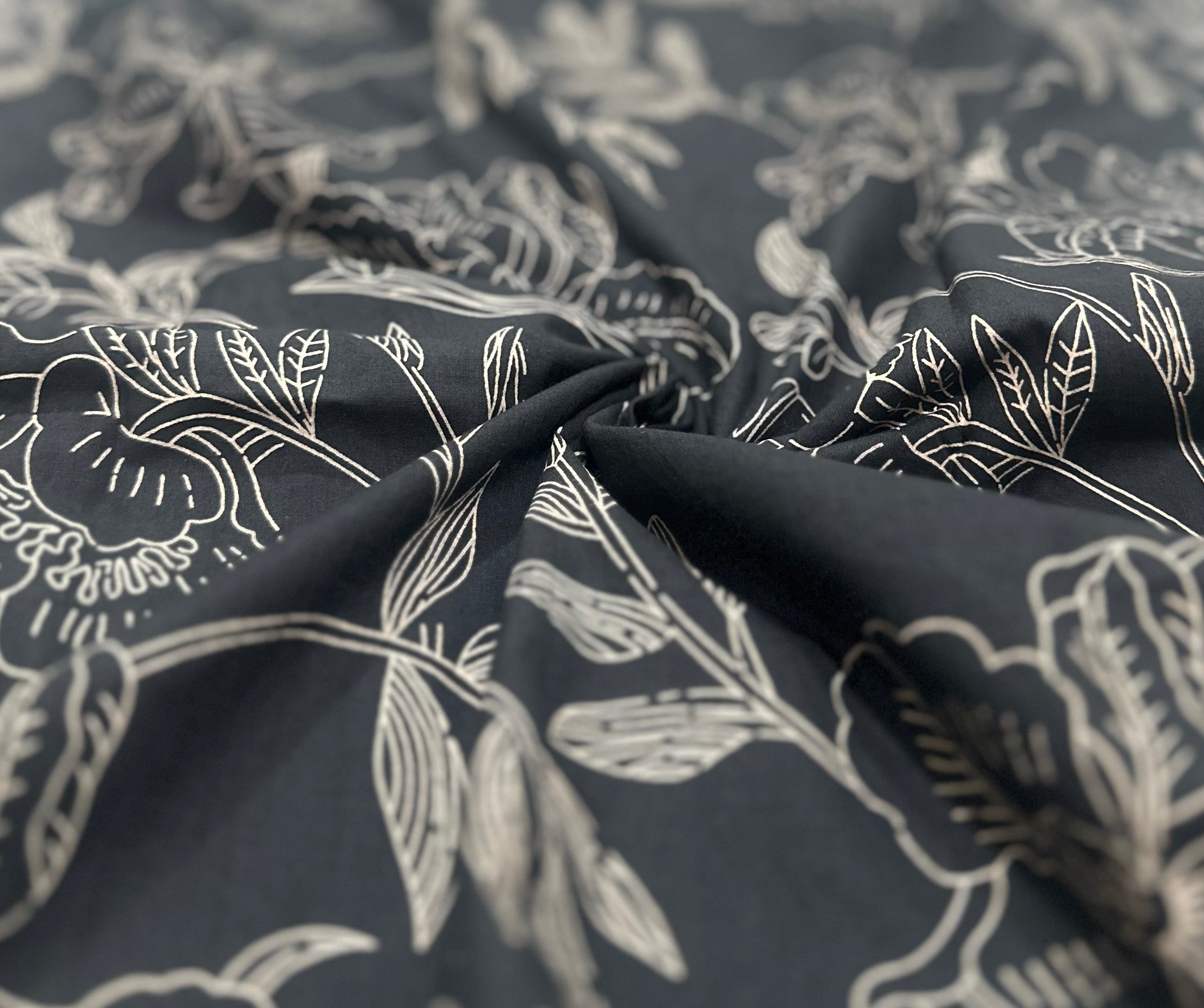 Black floral Cotton Co-Ords