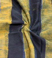 Navy & Green Pomegranate Pigment Maheshwari Top and Dupatta