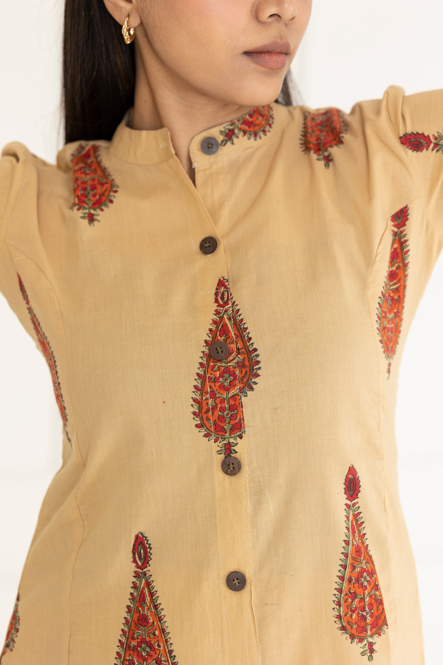 Beige Cotton Co-Ords
