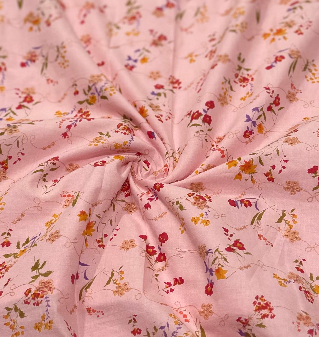 Pink Hakoba Cotton Kurta