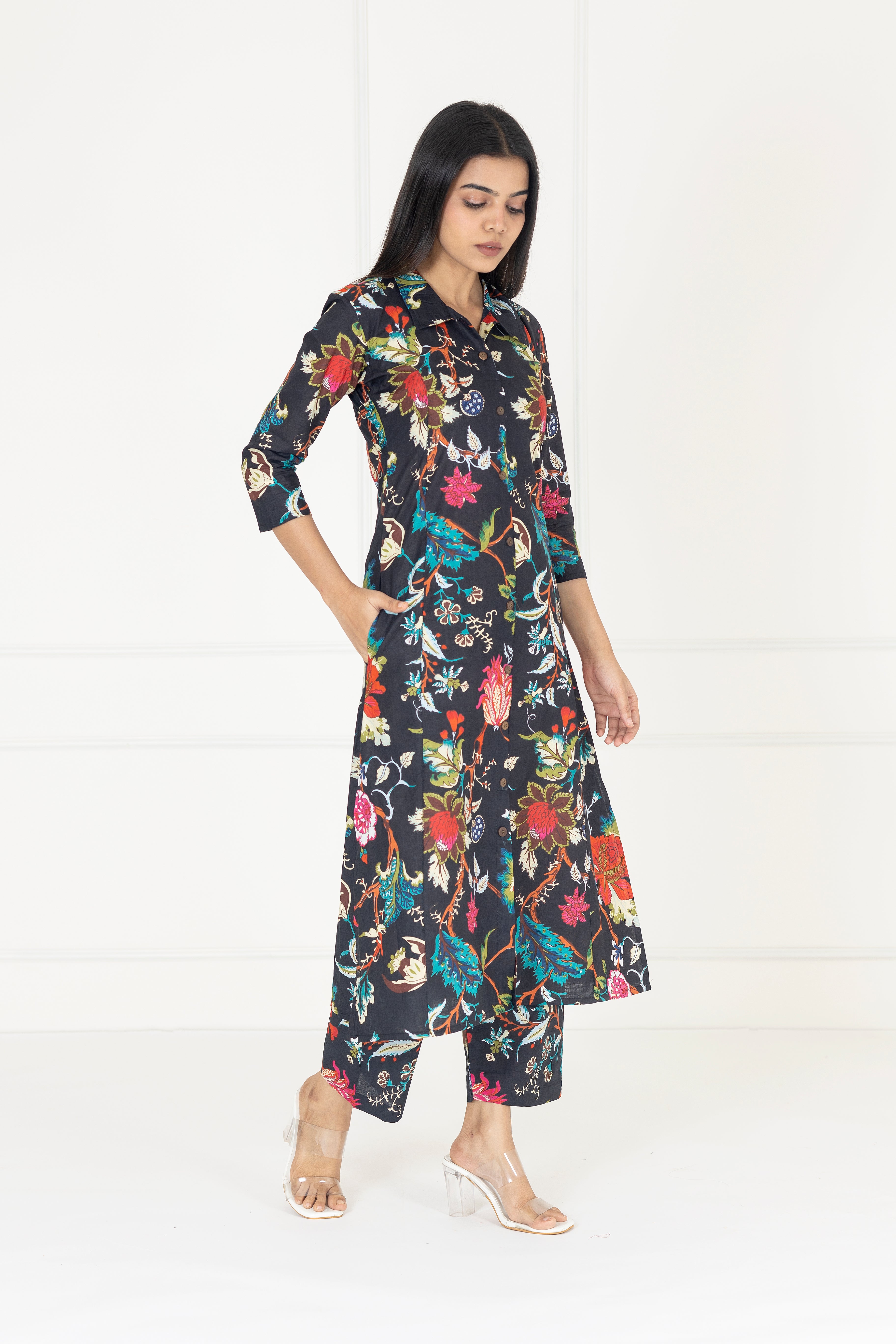 Black Floral Co-ords