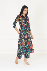 Black Floral Co-ords