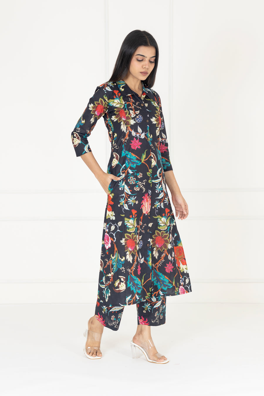 Black Floral Co-ords