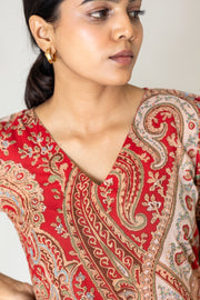 Paisley block printed kurta
