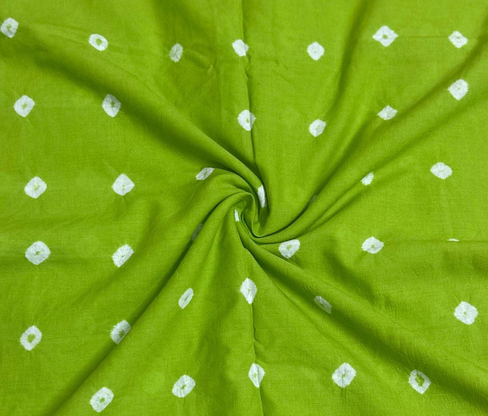 Parrot green Bandhani Set