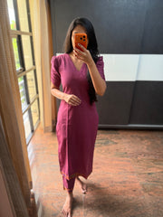 Deep Berry Handloom Co-Ords
