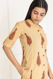 Beige Cotton Co-Ords
