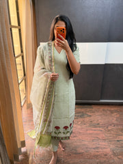 Green Stripes 3 Piece Set