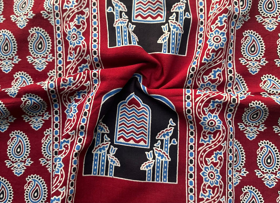 Ajrakh Red Kurta