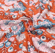 Orange Cotton Kurta