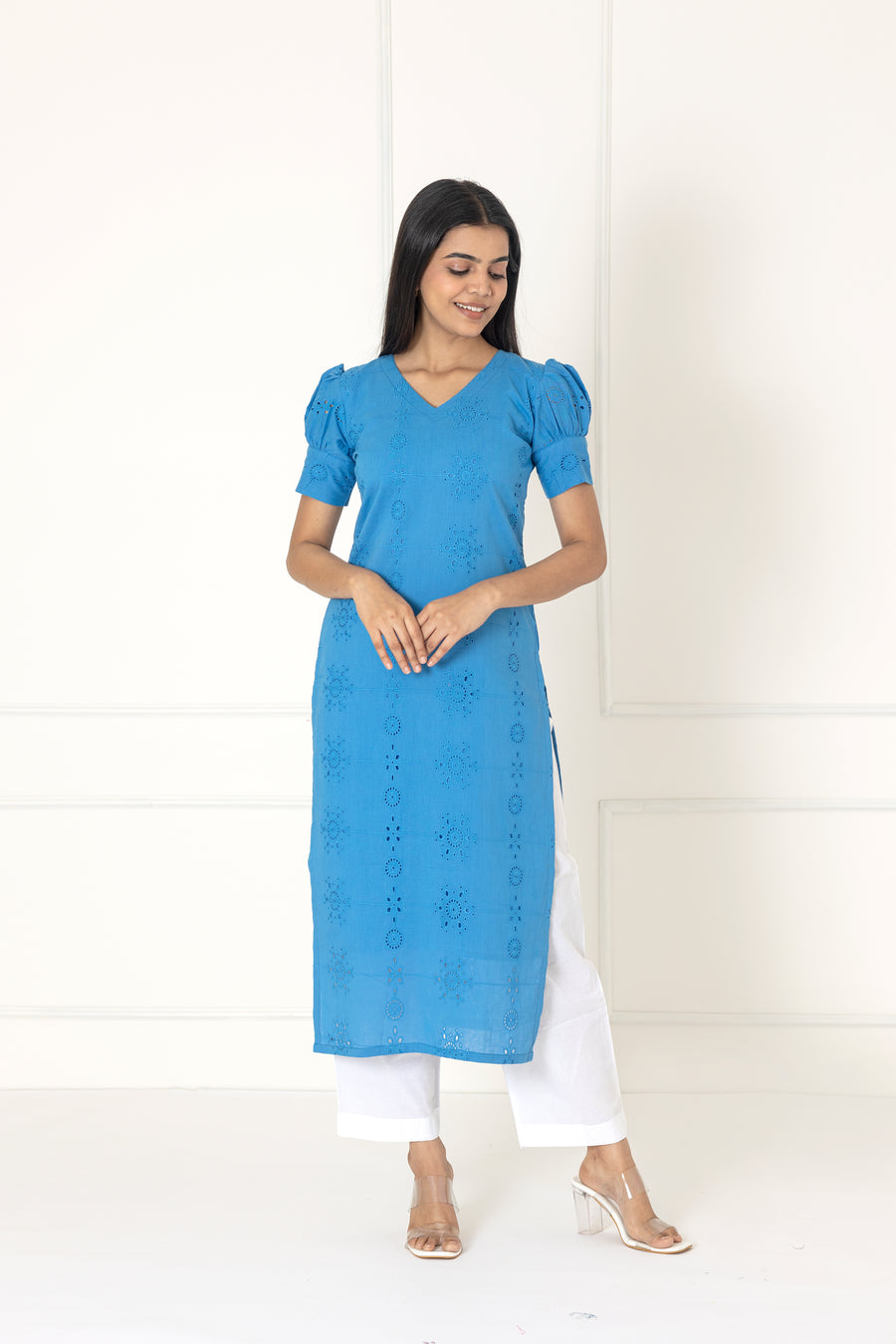 Blue Hakoba Cotton Kurta