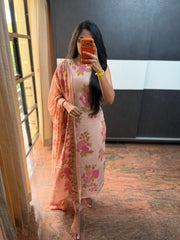 Mauve Cotton 3 Piece Set