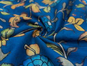 Blue Cotton Linen Kurta
