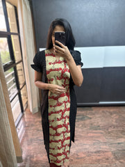 Black Pichwai Kurta