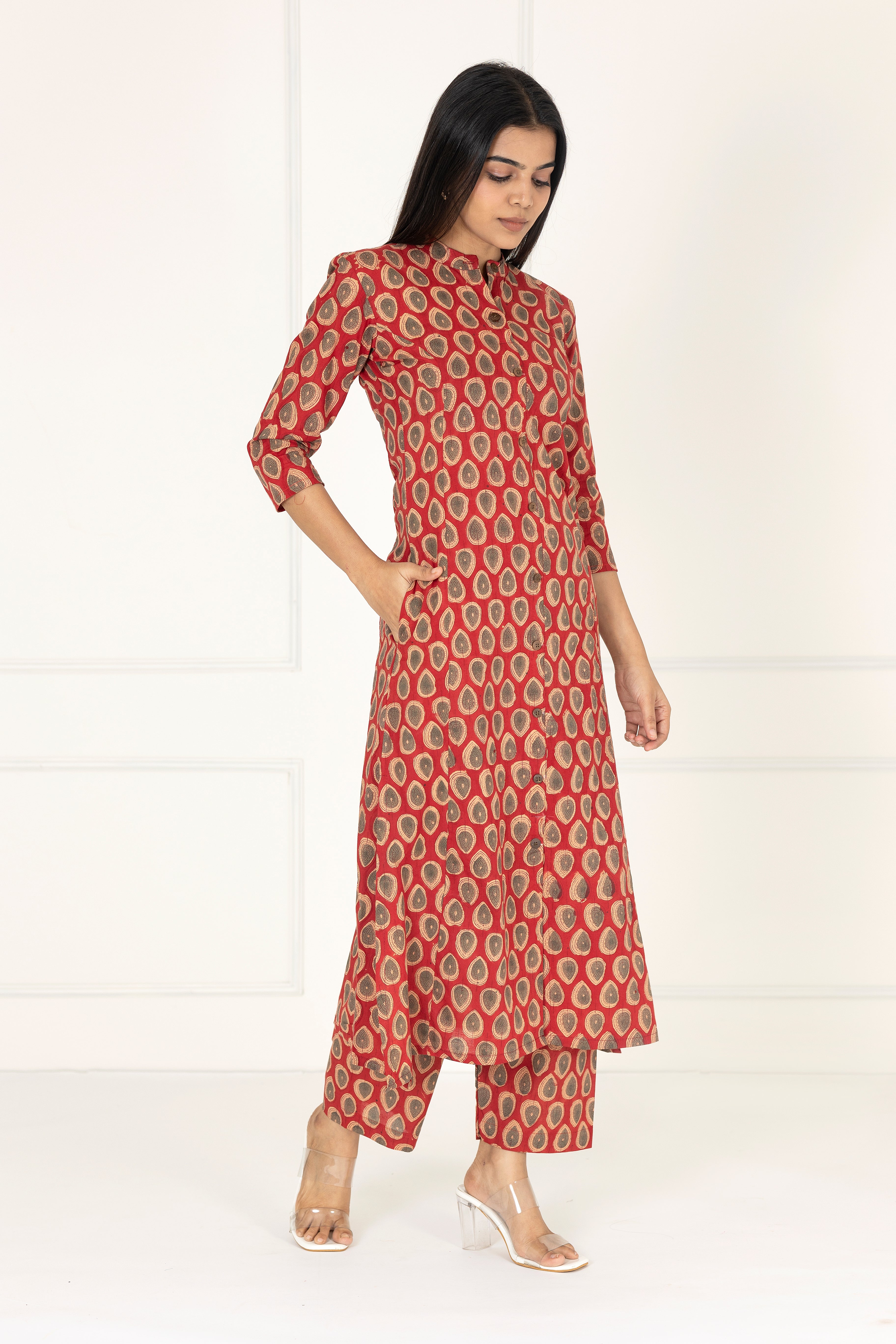Red Floral Co-Ords