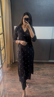 Black Handwoven Co-Ords