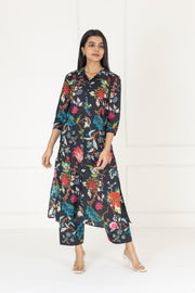 Black Floral Co-ords