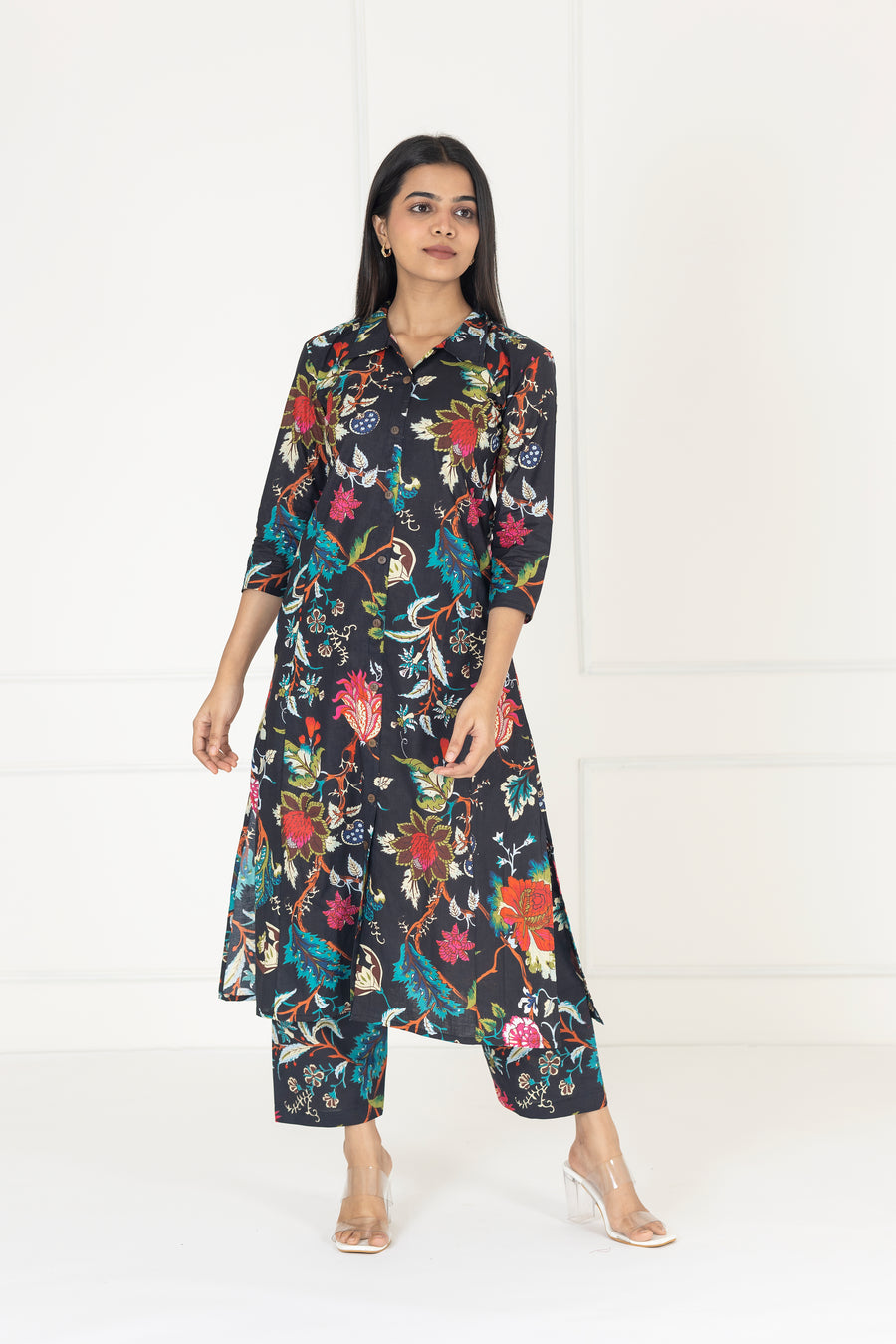 Black Floral Co-ords