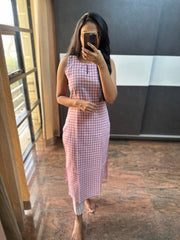 Lilac Checks Co-ords