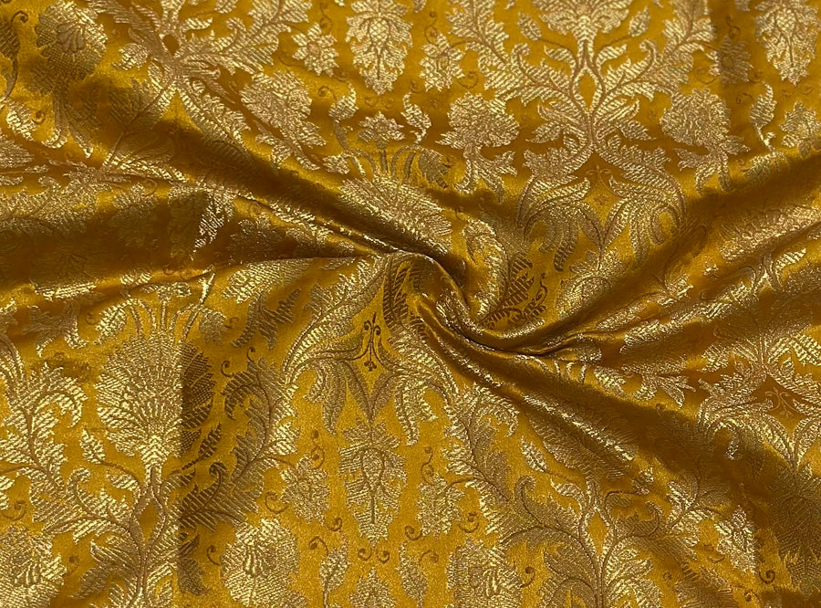 Mango Yellow Banarasi 3 Piece Set