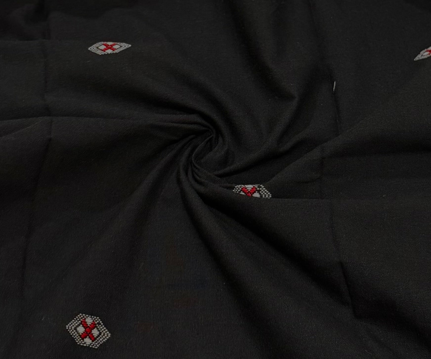 Jamdani Black Kurta