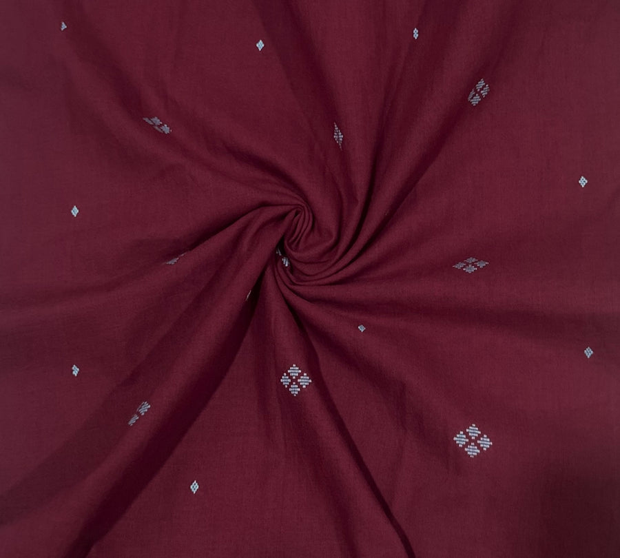 Maroon Handloom Set
