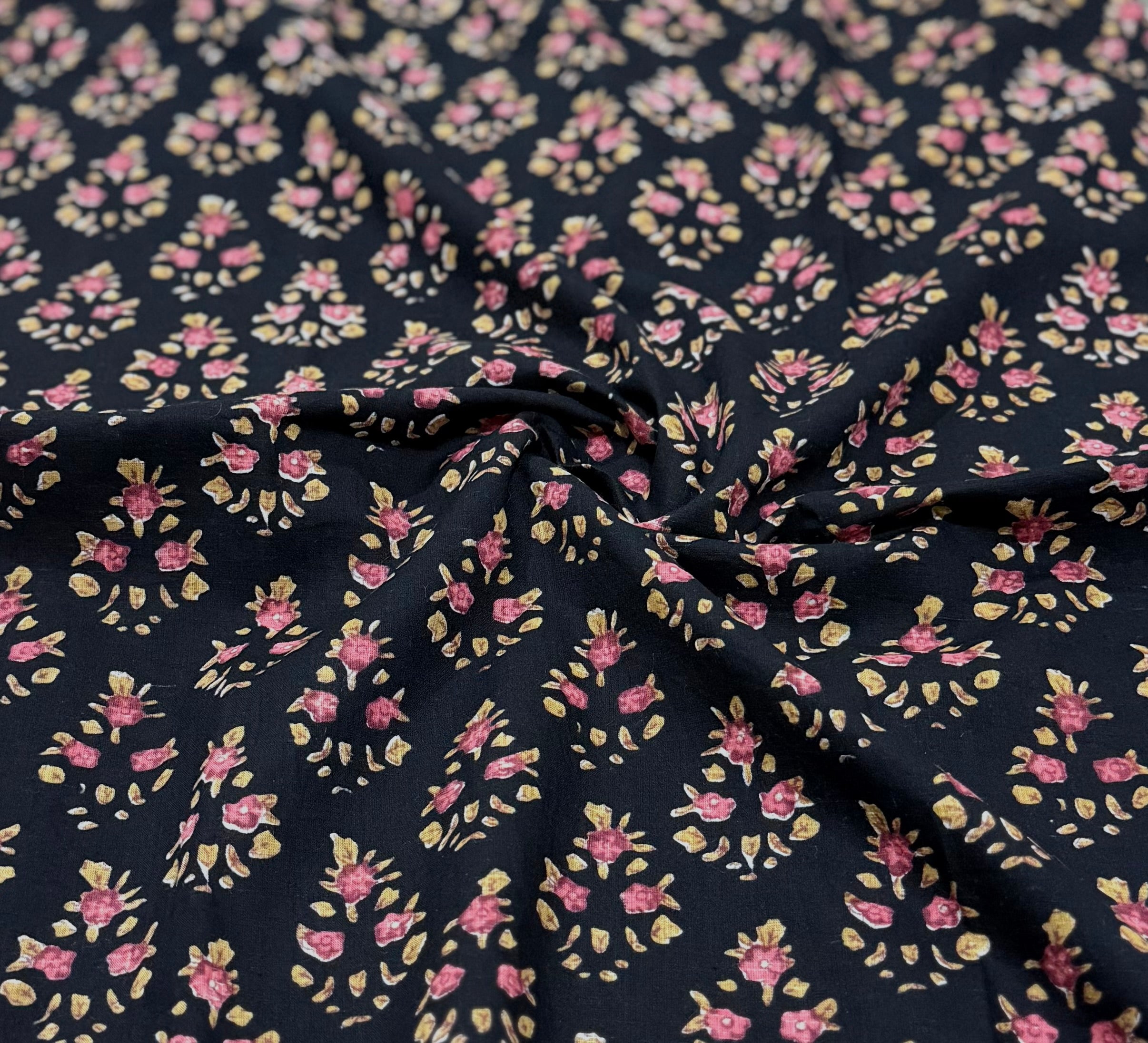 Black Cotton Kurta