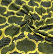 Vanaspathi Ajrakh 3 Piece set (Green)