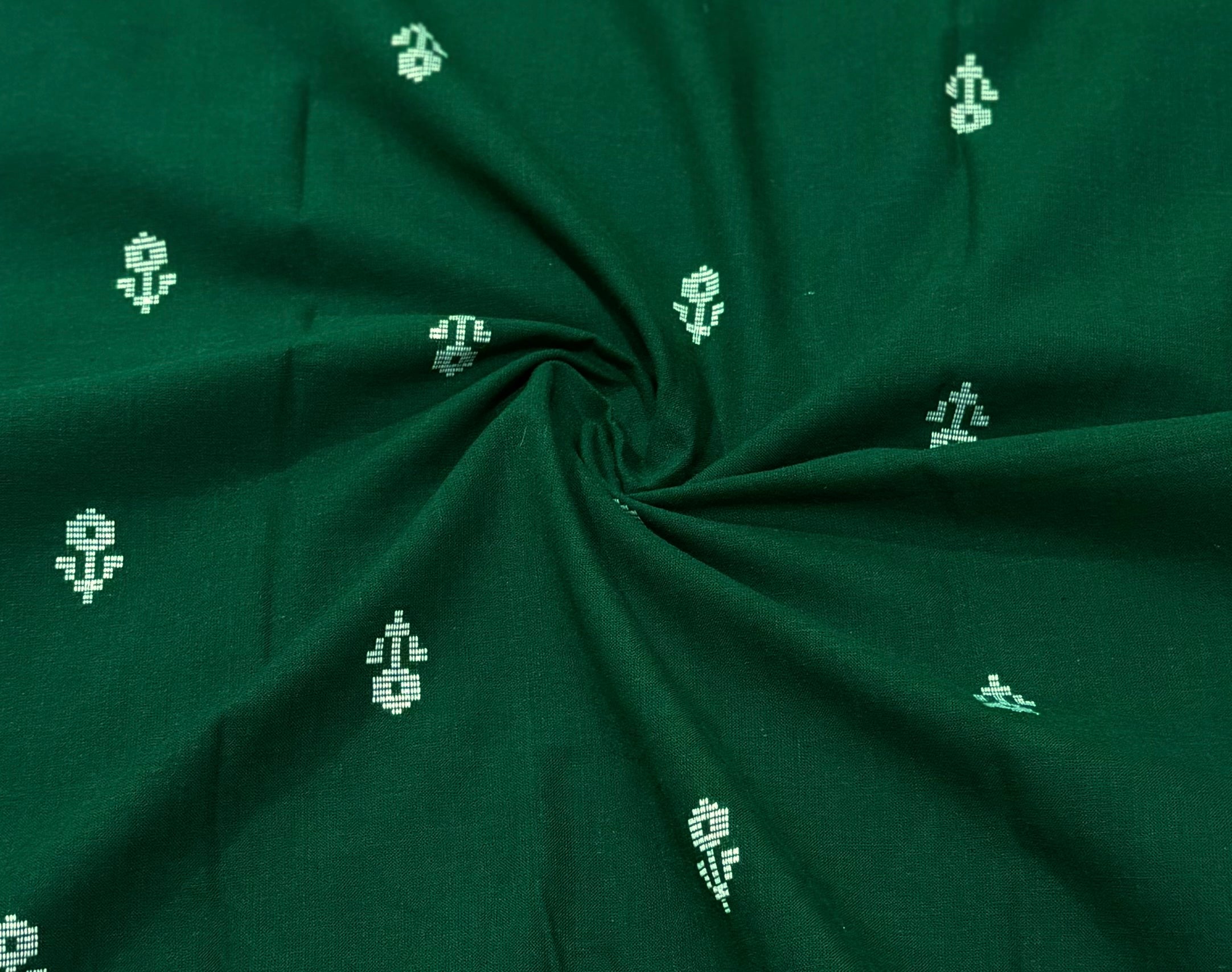 Bottle Green Handloom Co-Ords