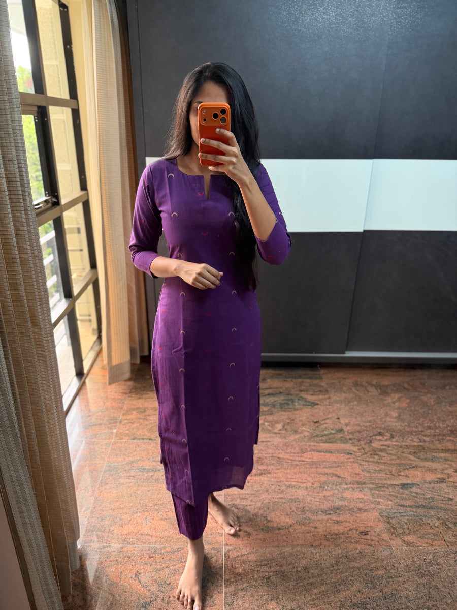 Handloom Purple Co-Ords