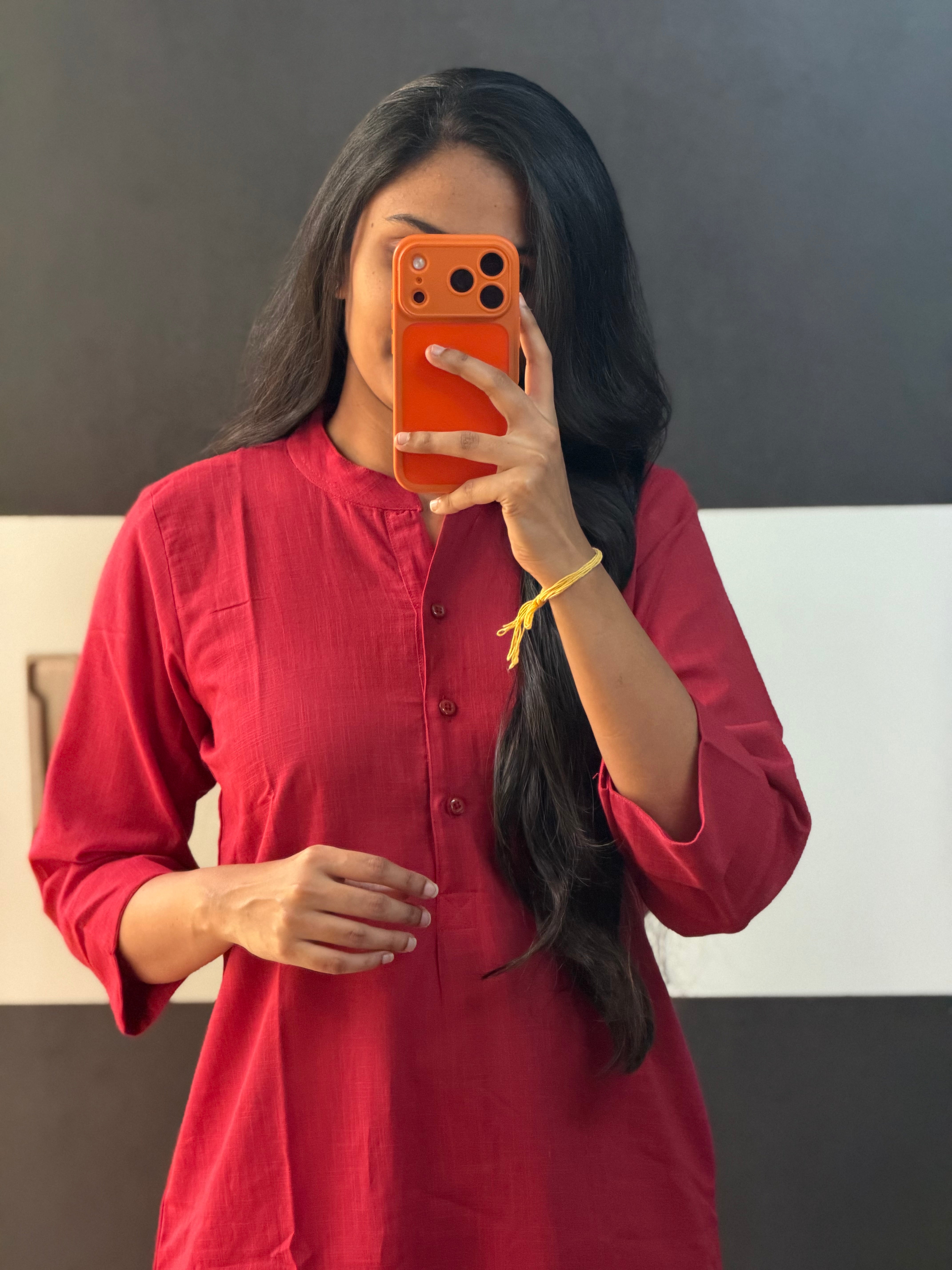 Red Cotton Co-Ords