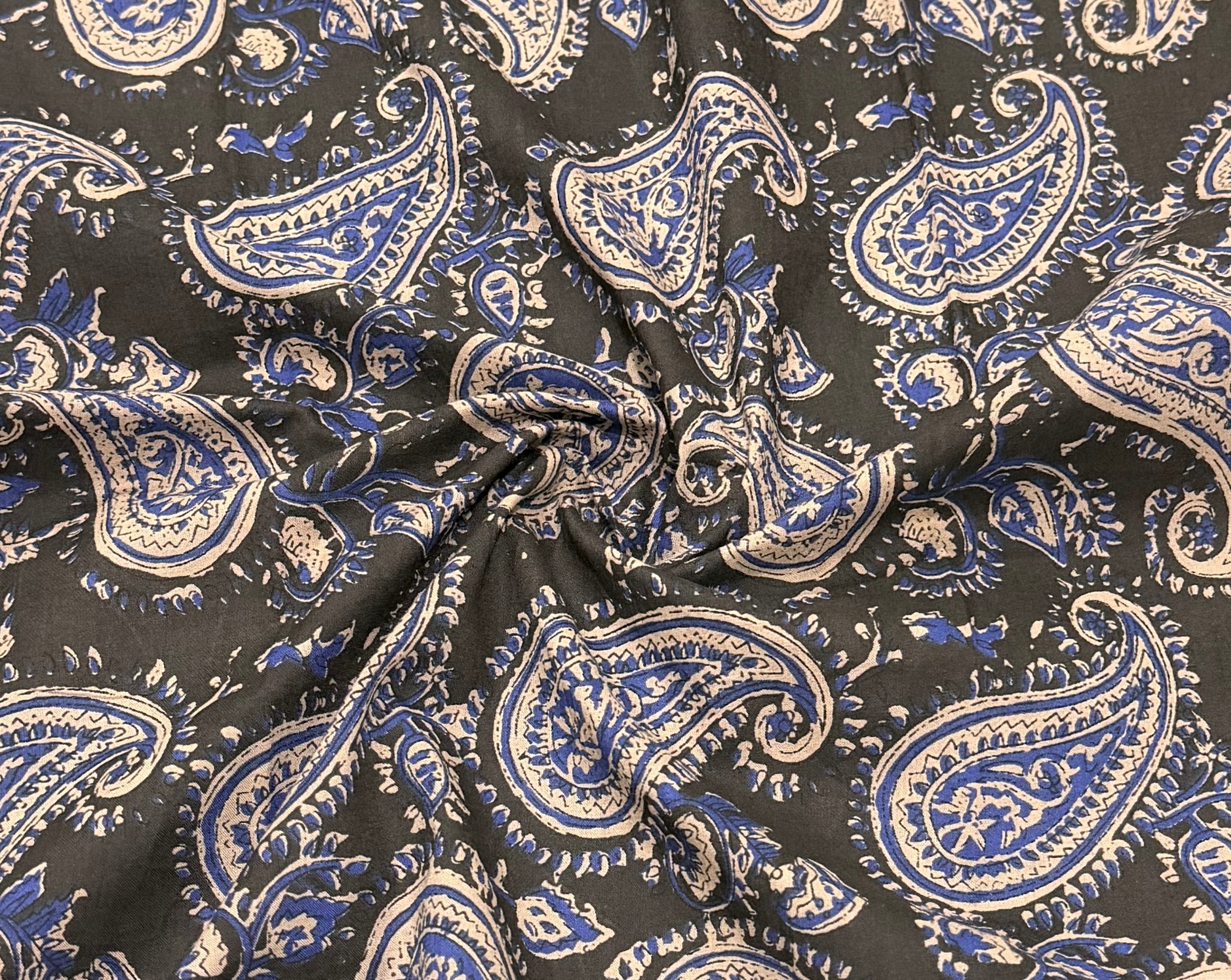 Dark Grey Pasiley Kurta