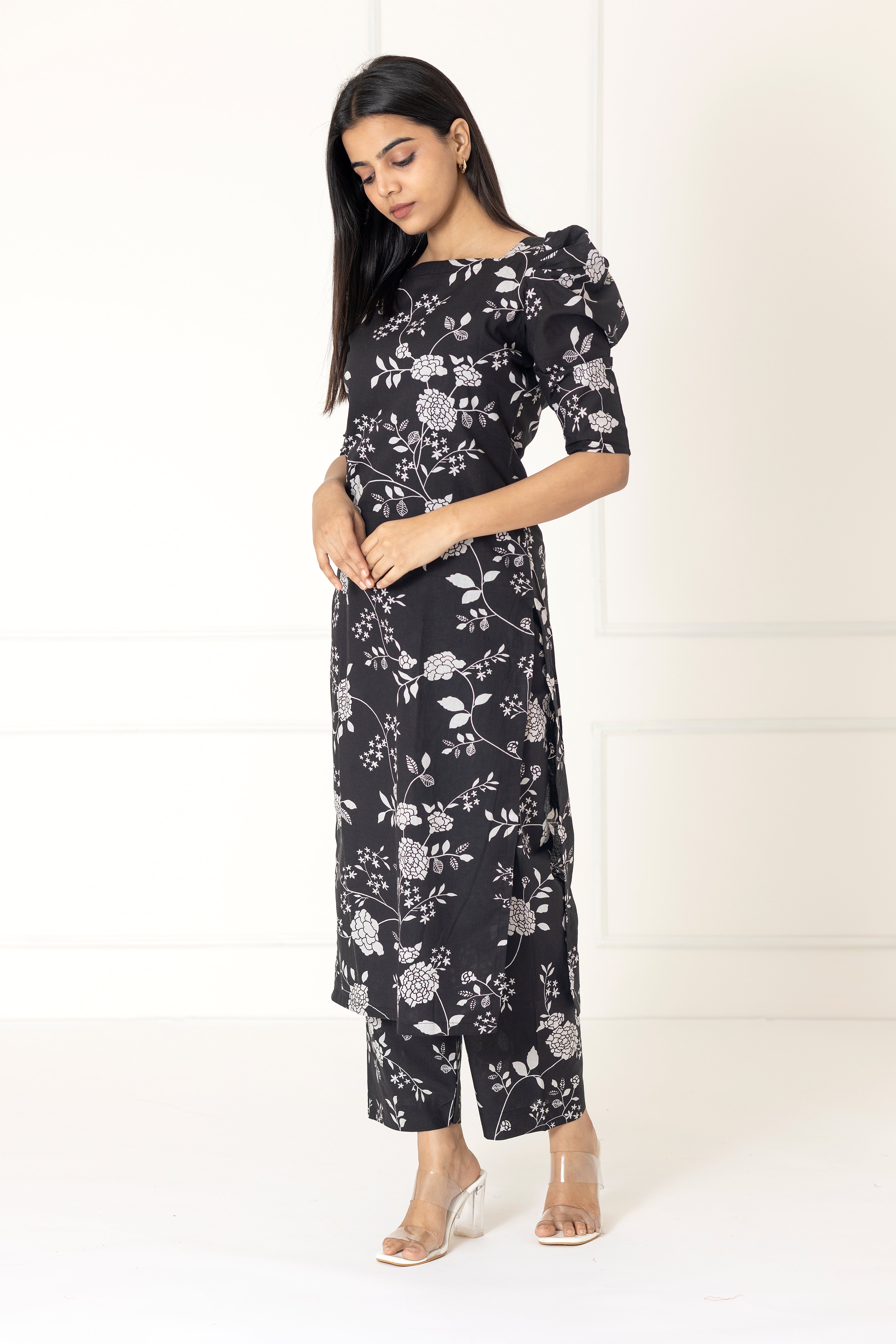 Black Floral Co-ords