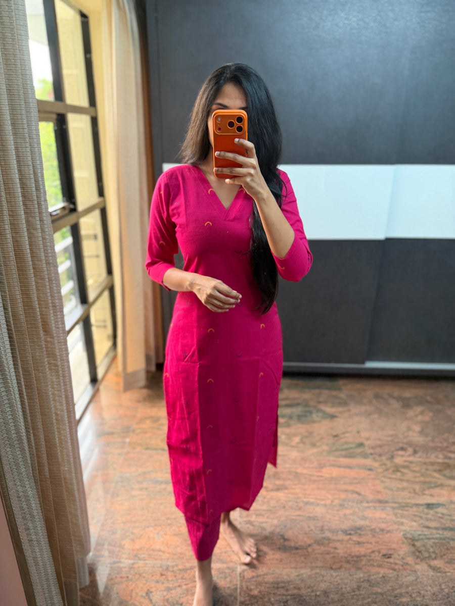 Handloom Pink Co-ords