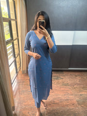 Indigo Handwoven Cotton Co-ords