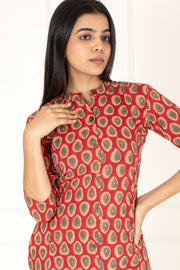 Red Floral Co-Ords