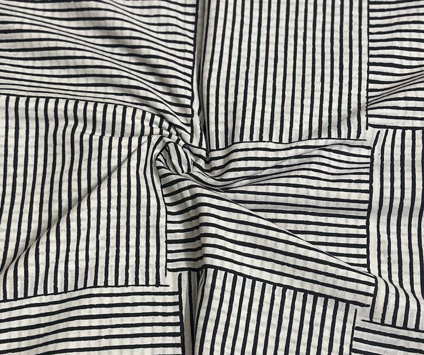 Black Patch Cotton Oversized Shirt