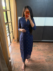 Handloom Cotton Navy Co-Ords