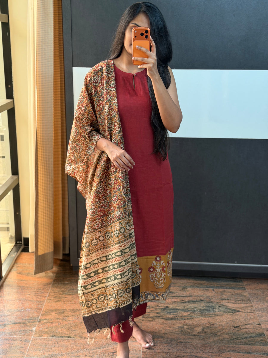 Red Patchwork 3Piece Set