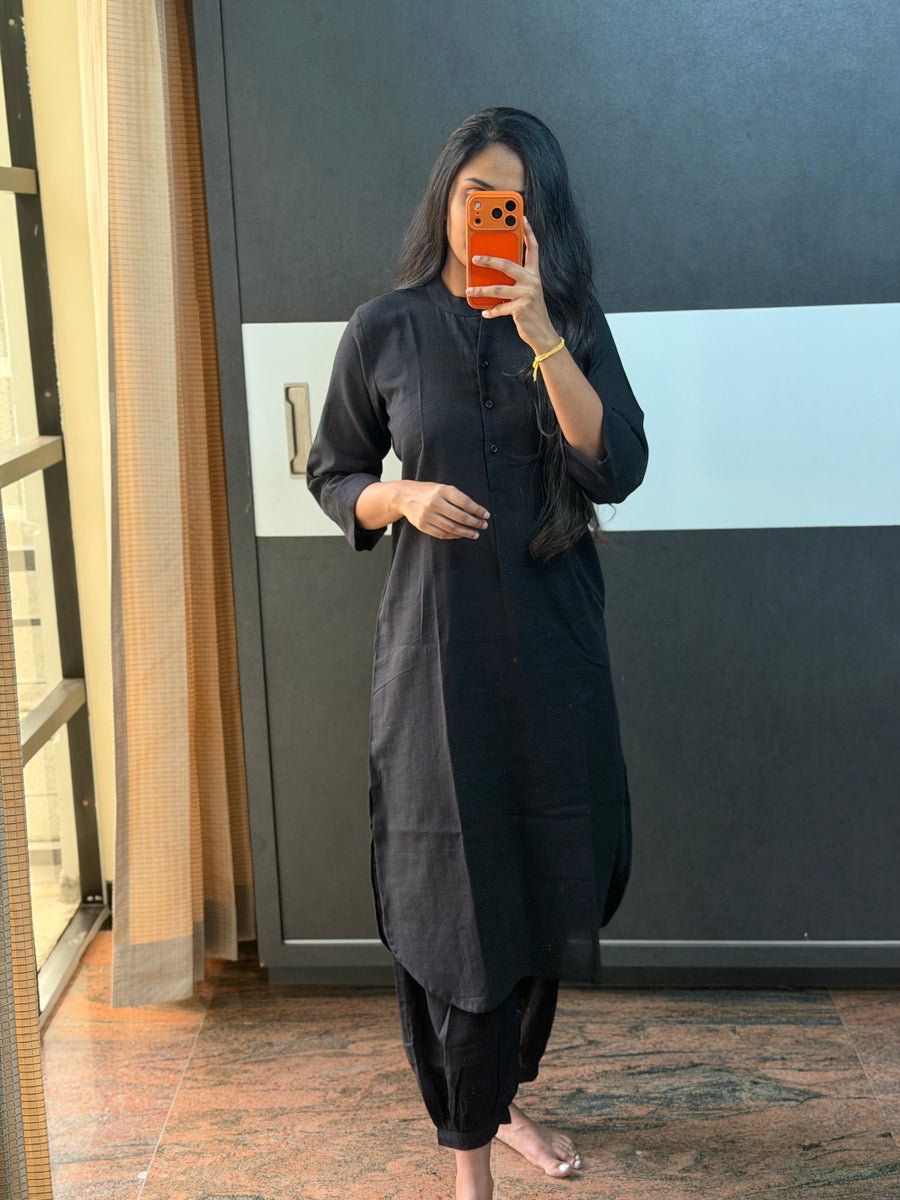 Black Cotton Co-Ords